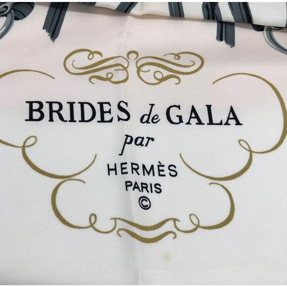 Hermès Brides de Gala Silk Scarf 90 by Hugo Grygkar – Vintage Classic in box - Picture 6 of 6